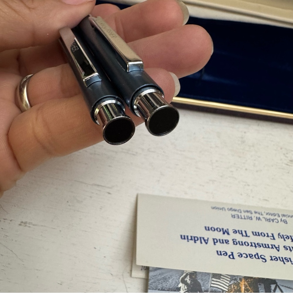 Vintage Futura by Fisher Space Pen & Pencil Set in Blue and Silver - Picture 10 of 16